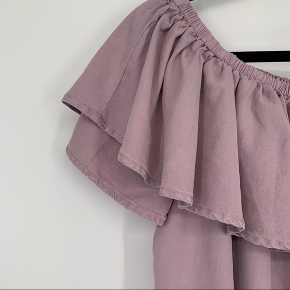 NWT Wishlist Apparel Lavender Off-Shoulder Tunic - Picture 7 of 7